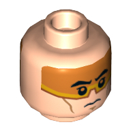 Lego hlava, tělová světlá (6096721)